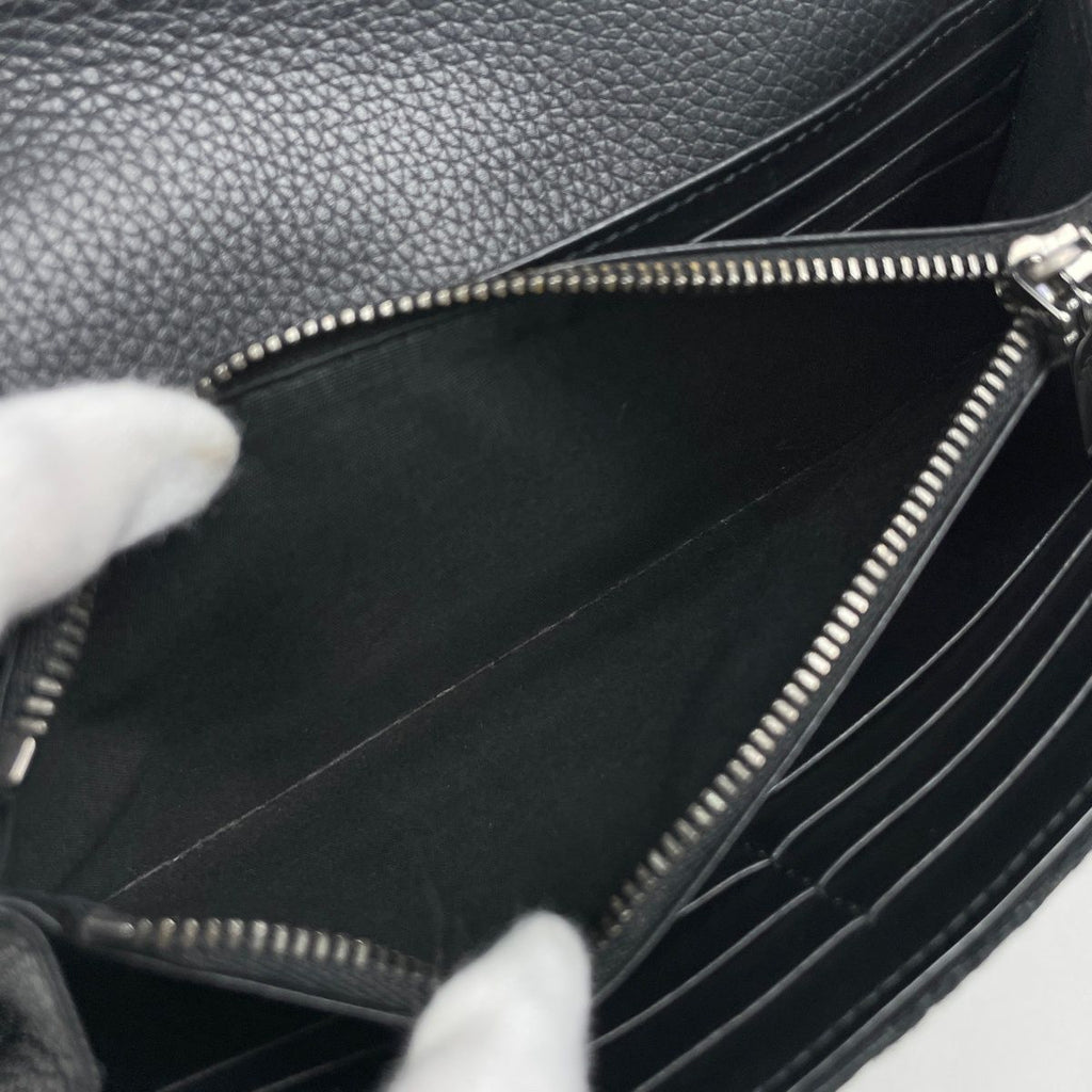 Dior Saddle Long Flap Wallet Oblique Jacquard Cotton Black — view 7