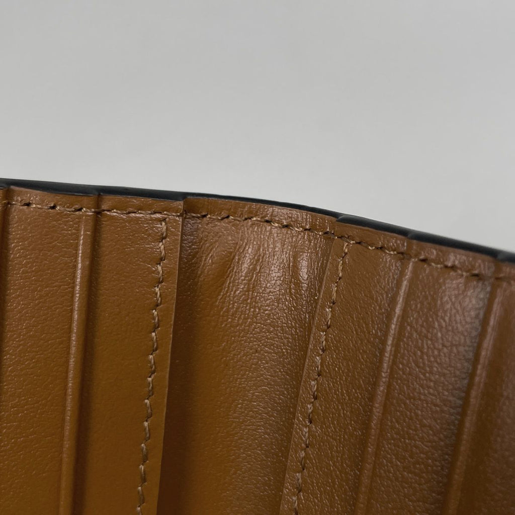 Celine Bifold Triomphe Card Holder Case Calf — view 4