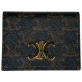 Celine Bifold Triomphe Card Holder Case Calf