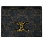 Celine Bifold Triomphe Card Holder Case Calf