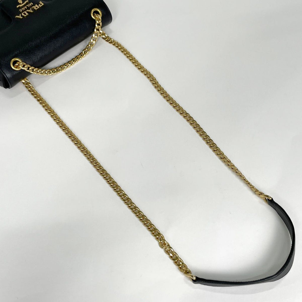Prada Shoulder Bag Leather Black — view 5