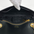 Prada Shoulder Bag Leather Black — view 7
