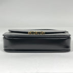 Celine Shoulder Bag Triomphe Leather Black — view 5