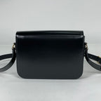 Celine Shoulder Bag Triomphe Leather Black — view 3