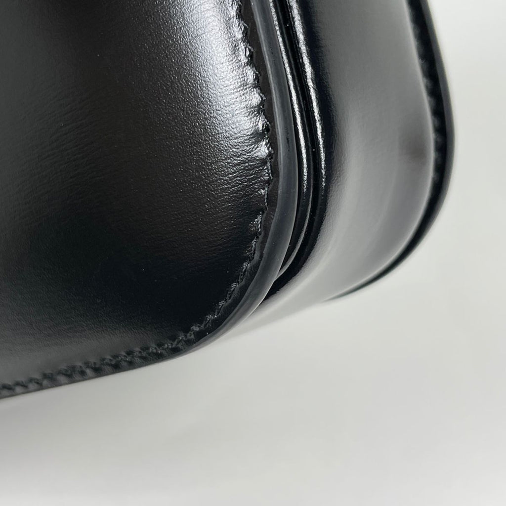 Celine Shoulder Bag Triomphe Leather Black — view 6