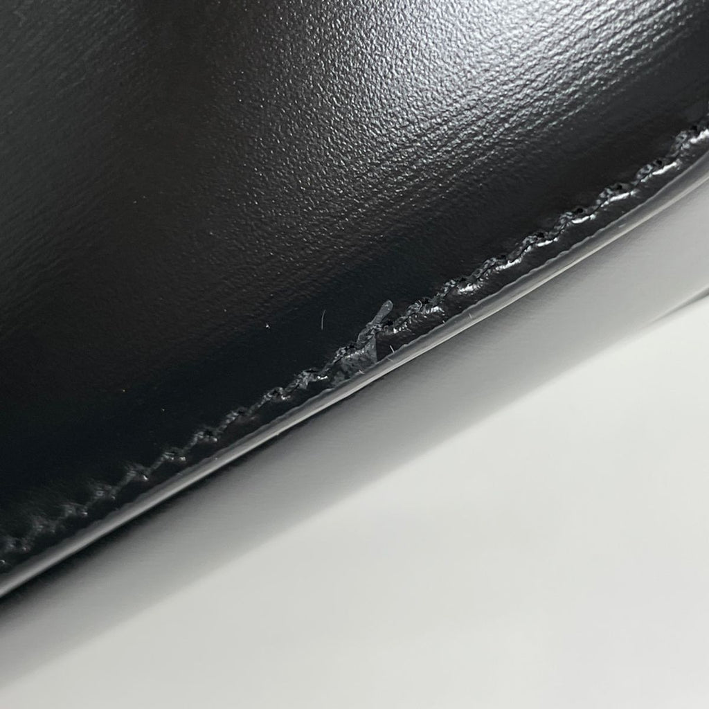 Celine Shoulder Bag Triomphe Leather Black — view 7