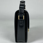 Celine Shoulder Bag Triomphe Leather Black — view 4