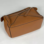 Loewe Puzzle Bag Small Handbag Anagram 2-Way Leather Brown — view 2