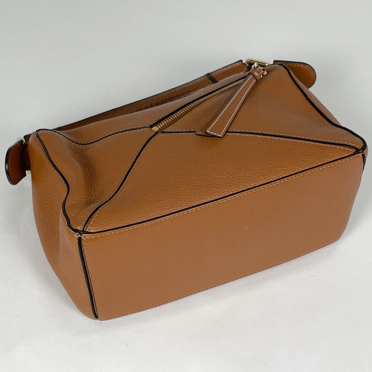 Loewe Puzzle Bag Small Handbag Anagram 2-Way Leather Brown — view 2