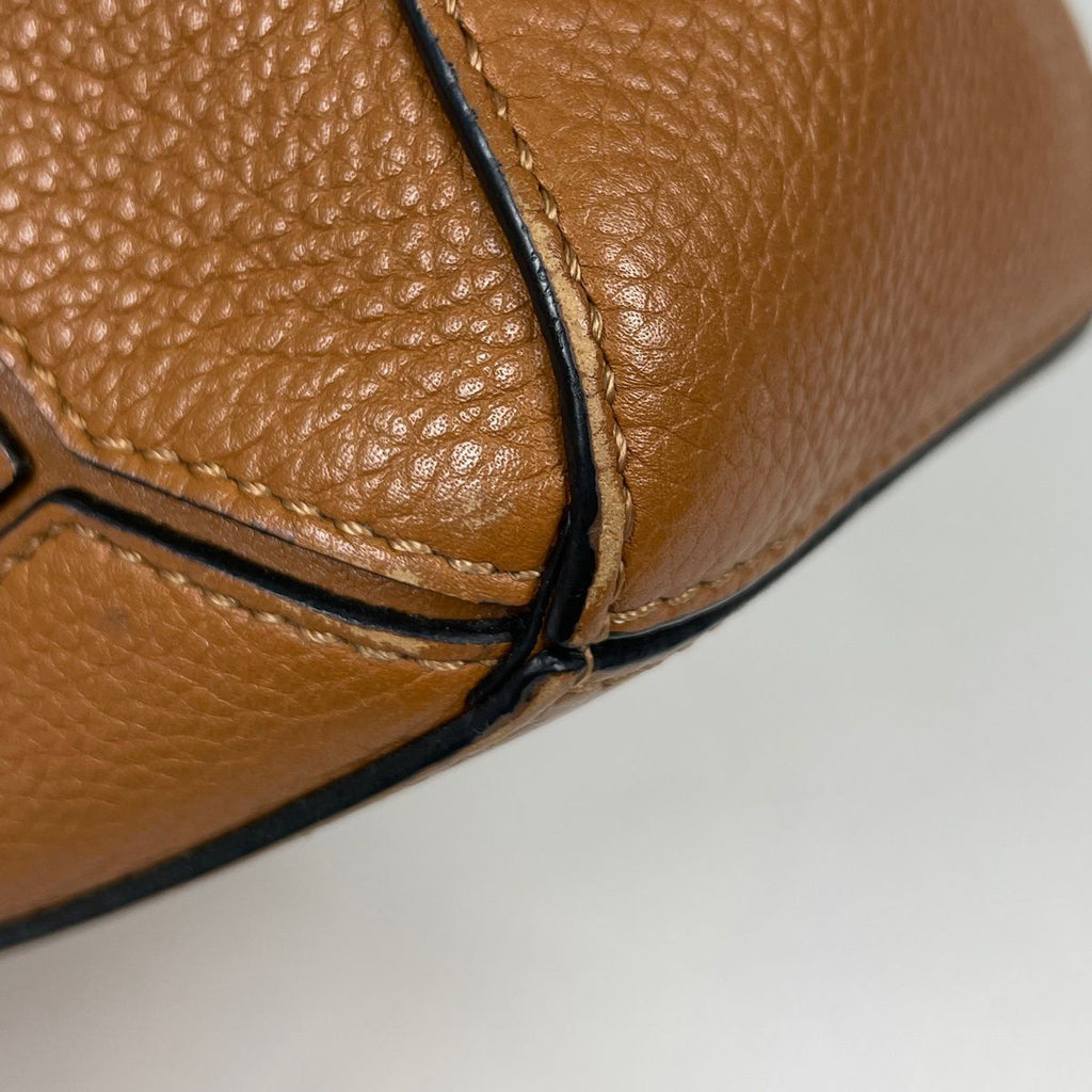 Loewe Puzzle Bag Small Handbag Anagram 2-Way Leather Brown — view 3