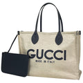 Gucci Tote GG Pattern Canvas Ivory Navy
