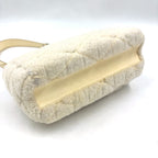 Louis Vuitton PM Lambskin Fur White Chain Shoulder Bag Silver — view 7