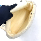 Louis Vuitton PM Lambskin Fur White Chain Shoulder Bag Silver — view 3