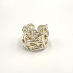 Hermes Chaine D'ancre Enchainee GM Silver Ring