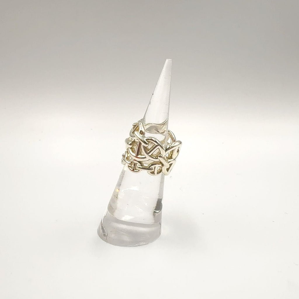 Hermes Chaine D'ancre Enchainee GM Silver Ring — view 6