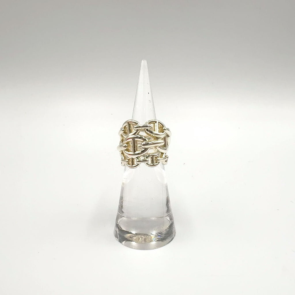 Hermes Chaine D'ancre Enchainee GM Silver Ring — view 5