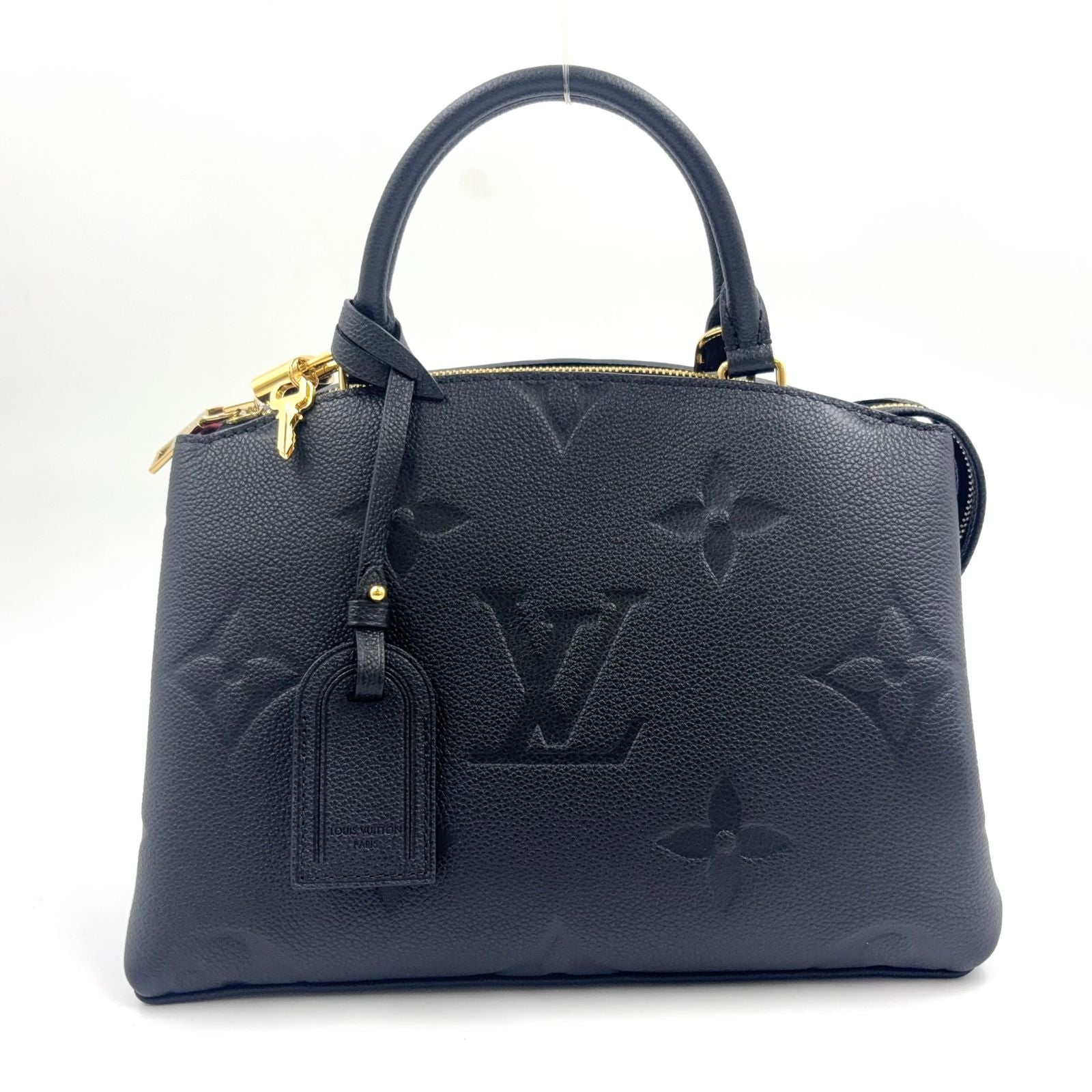 Louis Vuitton Petit Palais PM Monogram Empreinte 2-Way Correspondence Gray