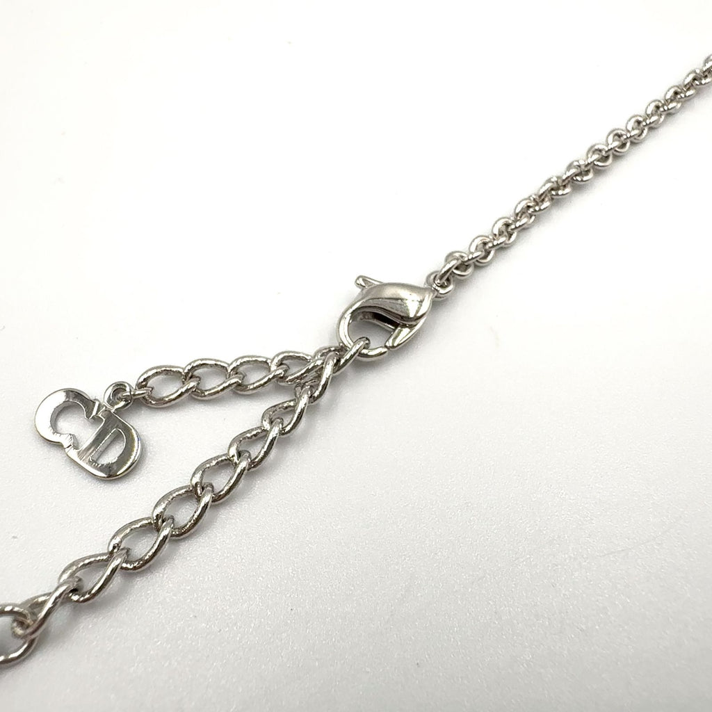 Dior Logo Metal Silver Necklace — view 6