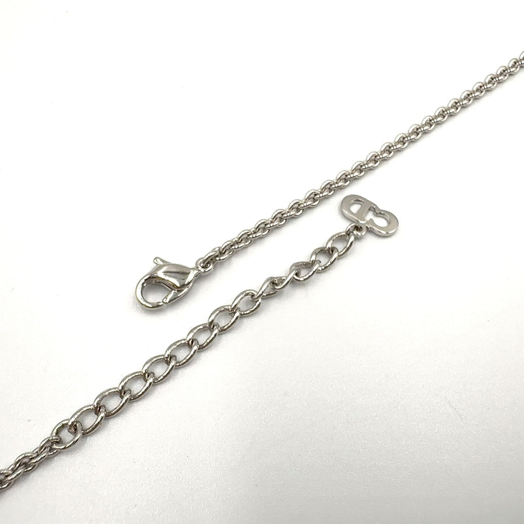 Dior Logo Metal Silver Necklace — view 7