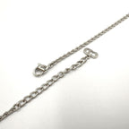Dior Logo Metal Silver Necklace — view 7