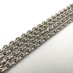 Dior Logo Metal Silver Necklace — view 8