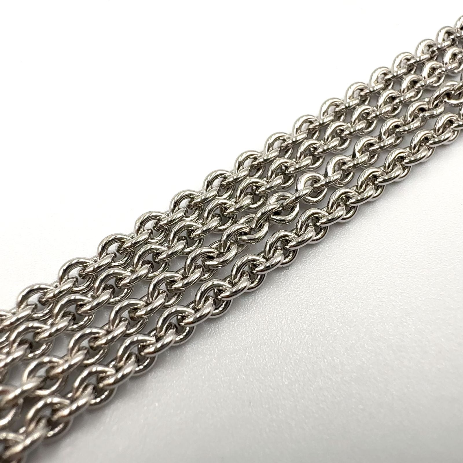 Dior Logo Metal Silver Necklace — view 8