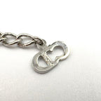 Dior Logo Metal Silver Necklace — view 4
