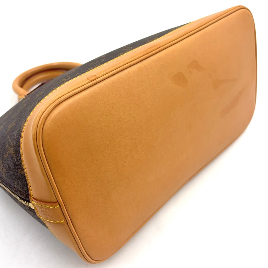 Louis Vuitton Alma PM Monogram Leather Brown Handbag Gold — view 5