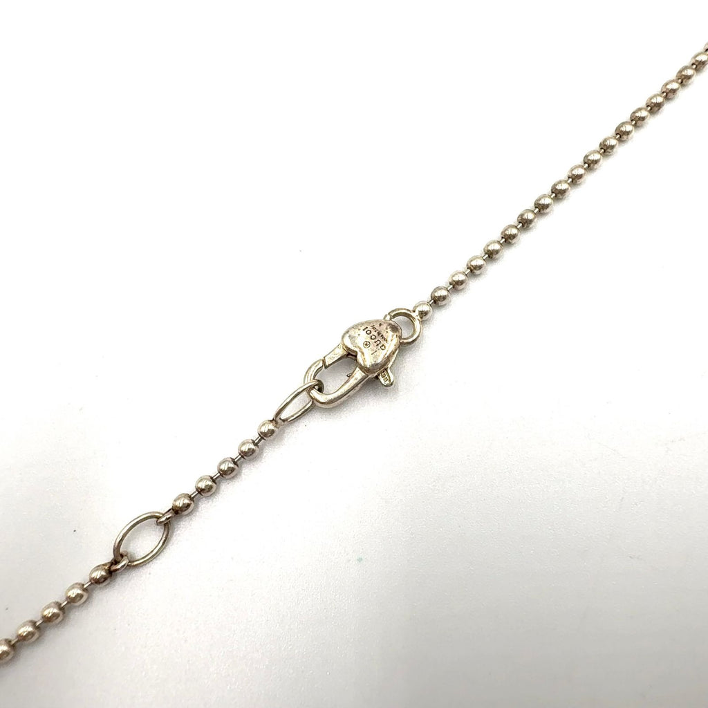 Gucci Interlocking Heart Resin Silver Lightpink Necklace — view 6