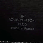 Louis Vuitton Cluny Epi Noir Leather Black Shoulder Bag Gold — view 4