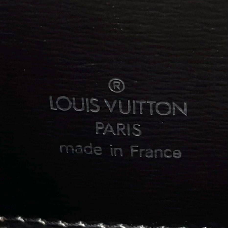 Louis Vuitton Cluny Epi Noir Leather Black Shoulder Bag Gold — view 4