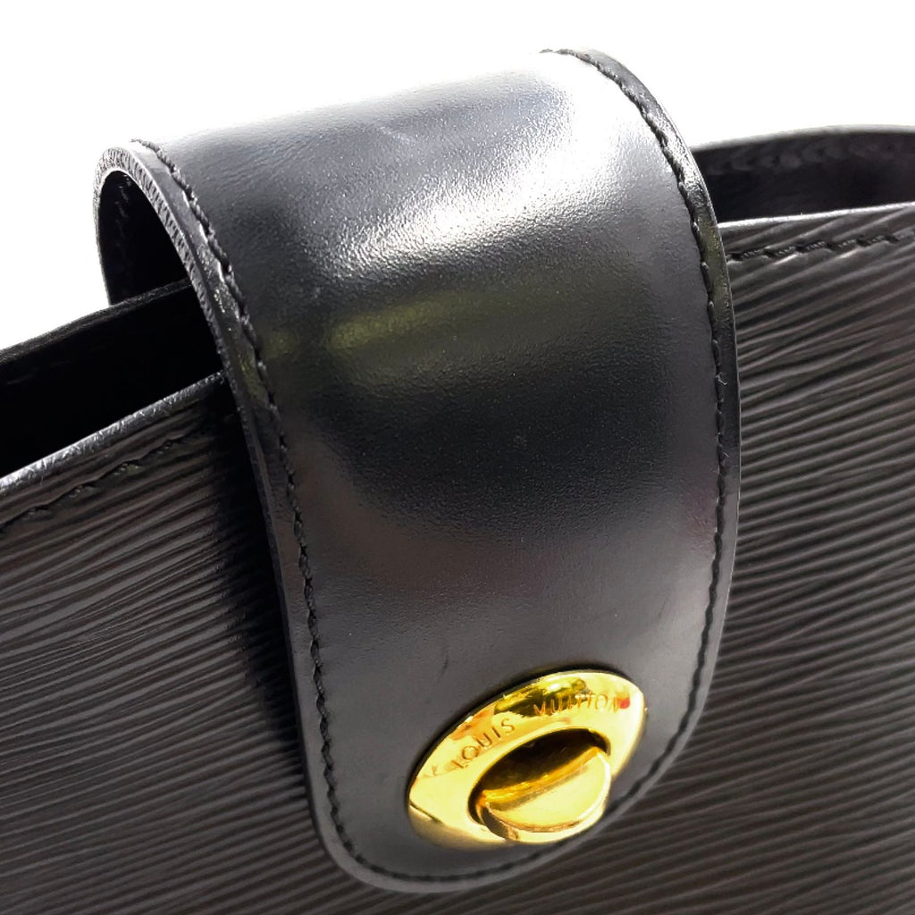 Louis Vuitton Cluny Epi Noir Leather Black Shoulder Bag Gold — view 8