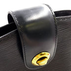 Louis Vuitton Cluny Epi Noir Leather Black Shoulder Bag Gold — view 8
