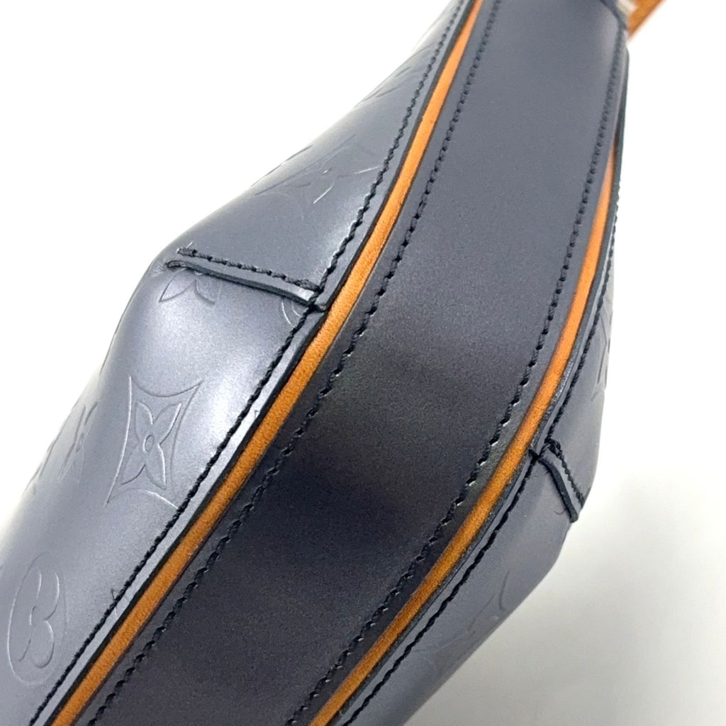 Louis Vuitton Fowler Monogram Mat Noir Leather Yellow Brown Darkgray Handbag — view 9
