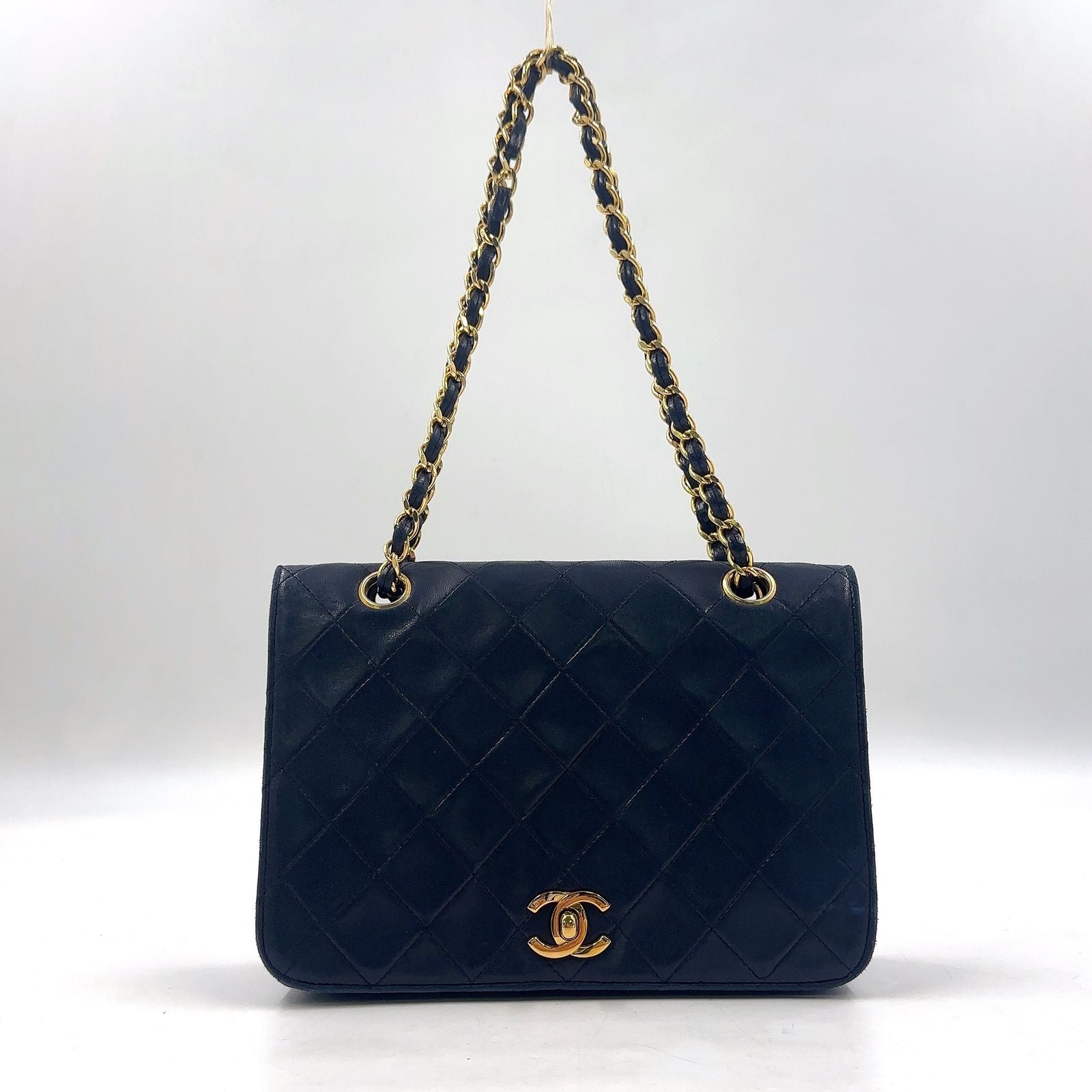 Chanel Quilted Singleflap Replacement Lambskin Black Chain Shoulder Bag Gold