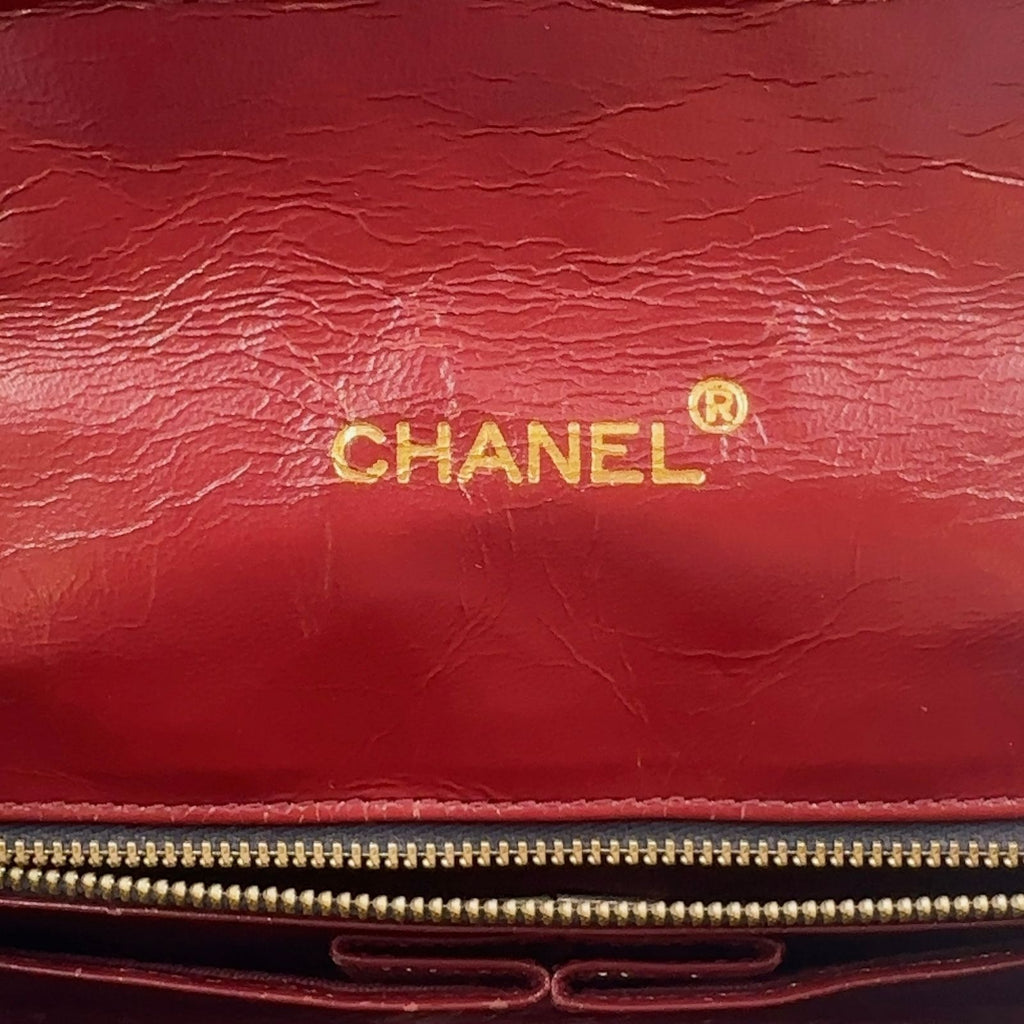 Chanel Quilted Singleflap Replacement Lambskin Black Chain Shoulder Bag Gold — view 4