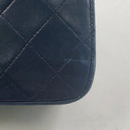 Chanel Quilted Singleflap Replacement Lambskin Black Chain Shoulder Bag Gold — view 5