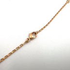 Hermes Irene Metal Enamel Pink Gold Black Necklace — view 5