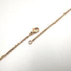 Hermes Irene Metal Enamel Pink Gold Black Necklace — view 6