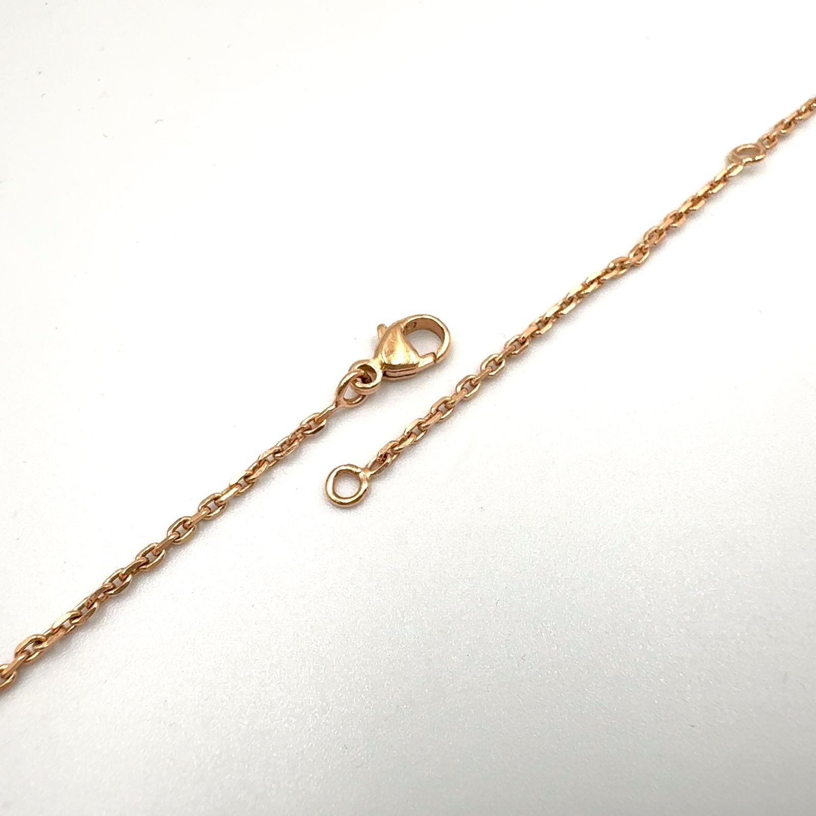 Hermes Irene Metal Enamel Pink Gold Black Necklace — view 6