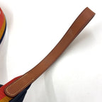 Hermes Leather Nylon Brown Multicolor Pet Leash Dog — view 6