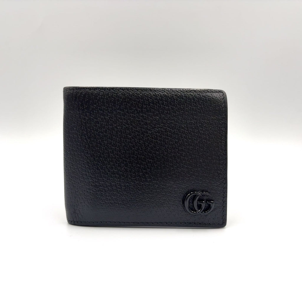Gucci GG Marmont Leather Black Bi Foldwallet Wallet