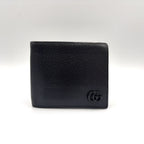 Gucci GG Marmont Leather Black Bi Foldwallet Wallet