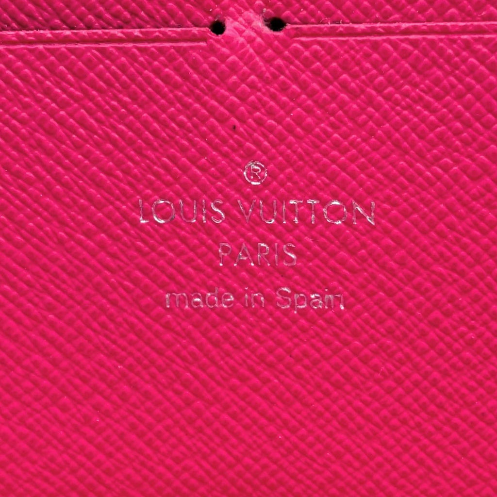 Louis Vuitton Portefeuille Clemence Leather Pink Black Wallet Silver — view 4