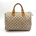 Louis Vuitton Speedy 30 Damier Azur Off White Light Brown Handbag Gold