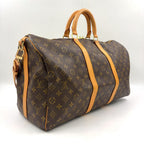Louis Vuitton Keepall Bandouliere 50 Monogram Leather Brown Light Boston — view 2