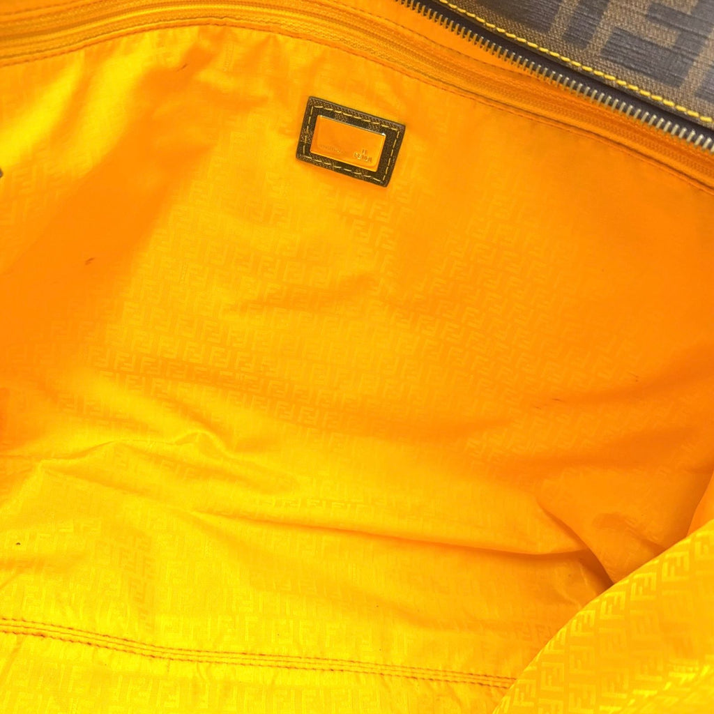 Fendi Zucca Brown Tote Gold — view 9