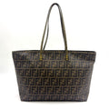 Fendi Zucca Brown Tote Gold