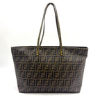 Fendi Zucca Brown Tote Gold