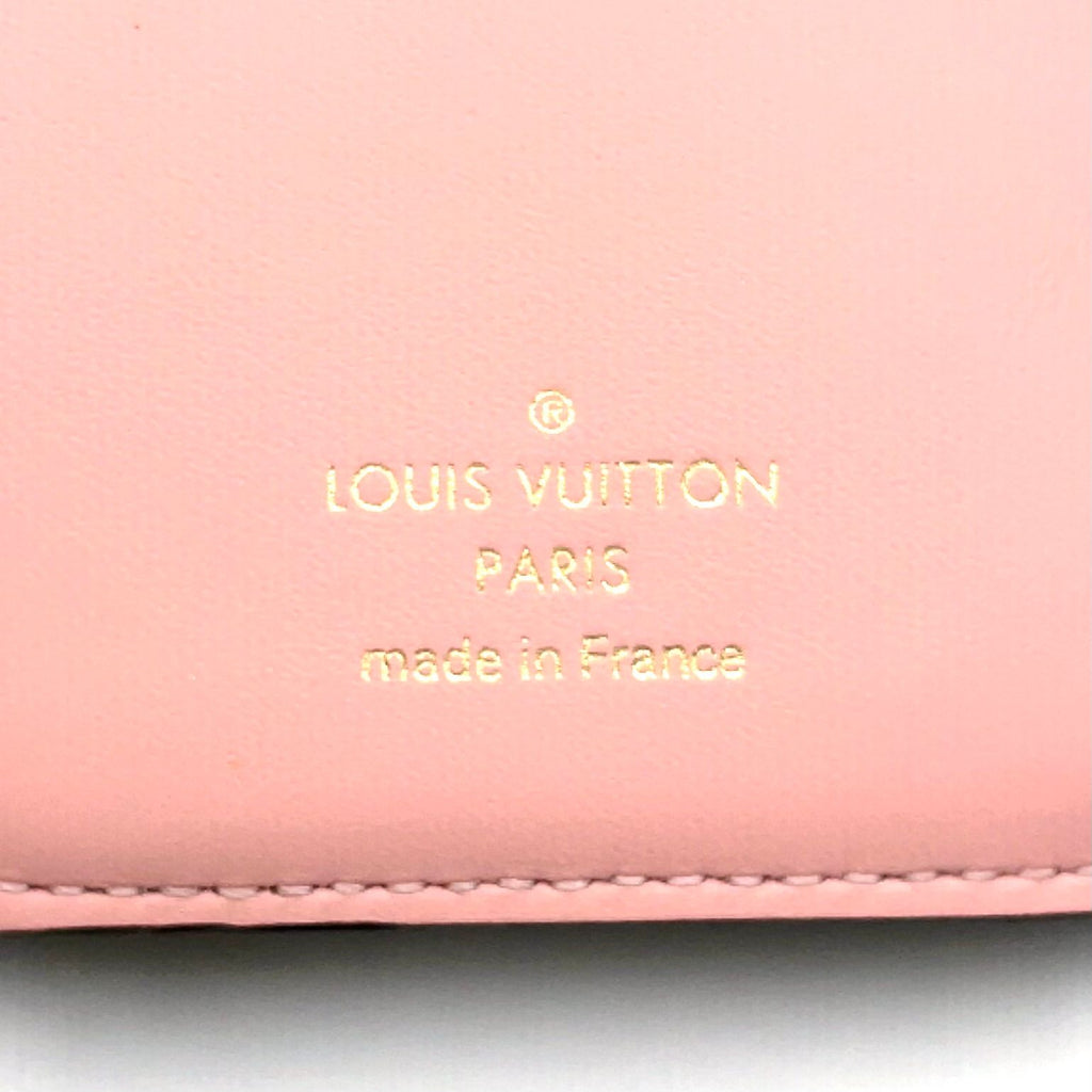 Louis Vuitton Portefeuille Correspondence Leather Brown Lightpink Tri Foldwallet — view 4